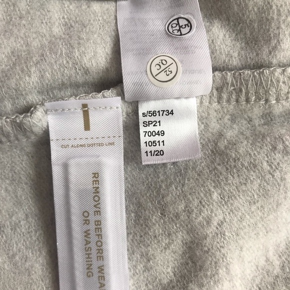 LOU & GREY SP Grey Sweatshirt Shorts S PETITE Adjustable Tie Elastic Waist NWT - Picture 10 of 13